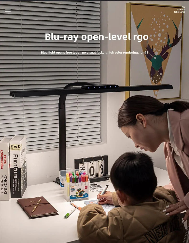 lampe led moderne blanc interface tactile câble 1m5 clips 80cm flux lumineux haute luminosité