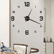 Horloge murale géante 3D en acrylique sans cadre, décoration moderne pour salon et chambre