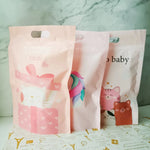 sac plastique chat licorne happy surprise baby nice day poignée détachable occasion anniversaire mariage