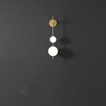 applique murale or sphères translucides éclairage chambre salon entrée moderne LED 65cm 85cm lumière