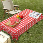 nappe jetable rouge blanche carreaux classique extérieure intérieure anniversaire noël serviettes printemps été