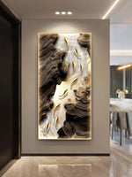 Détail de l'applique murale design en alliage d'aluminium et bois