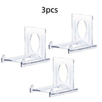 présentoirs transparents supports photos cartes minimaliste moderne rangement salon respectueux environnement plastique