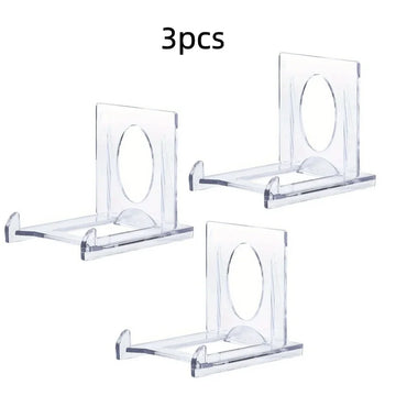 présentoirs transparents supports photos cartes minimaliste moderne rangement salon respectueux environnement plastique