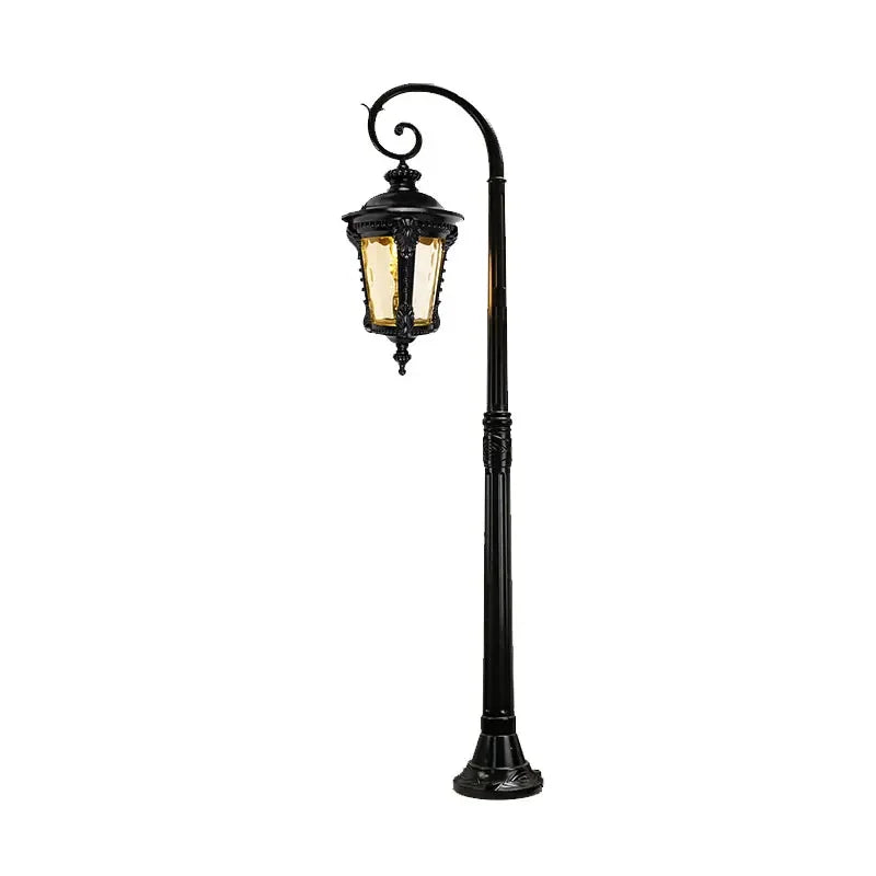 lampe rue led noir bronze classique vintage ip65 alu flux lumineux moderneextérieur