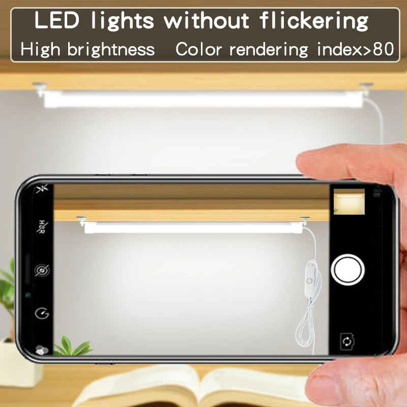 lampe led aimantée usb moderne blanc mat 32cm 5v warm white light