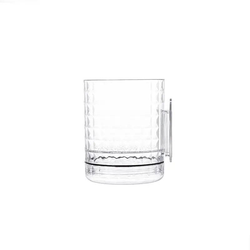 pots fleurs muraux transparents blancs texture diamantée adhésifs modernes minimalistes
