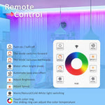 Ruban led 60 diodes rgb adhésif contrôle rf moderne chevaux multicolore