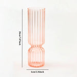 vases verre modernes rayures verticales couleur orange vert rose décoration maison