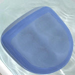 coussin bain noir bleu clair texture maille adhésif confortable imperméable pvc moderne français