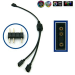 ruban led flexible magnétique noir multicolore 15leds 30leds ip20 ip65 ws2812b adressee