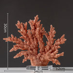 ornements modernes coraux artificiels décoration résine naturelle orange blanc bleuclair imitations coraux