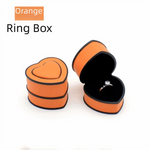 boîtes bijoux coeurs velours blanc noir rouge élégantes portables rangement cadeaux domestiques