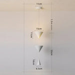 suspension lumineuse moderne minimaliste trois abat jours blanc cassé marron foncé lisse mat