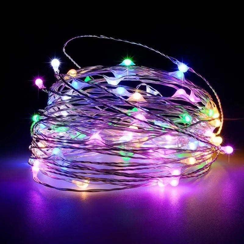 guirlande lumineuse or argent lumineuses moderne imperméable ip66 multiple couleurs led usb enfilade festive