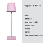lampe table led rechargeable gris doré rose bleu noir touch control moderne minimaliste