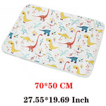 tapis imperméable bébé étoiles gris blanc moderne anti fuite hygiène changement couche réutilisable