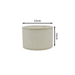 abat jour tissu lin beige clair classique suspension contemporain maison salonhôtel 40x24cm