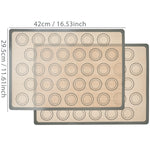 tapis cuisson silicone beige gris orange grands cercles concentriques moderne antiadhésif résistant chaleur environnement