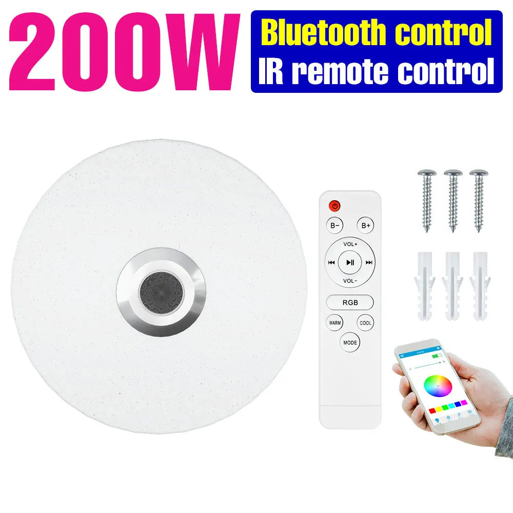 lampe inteligente rgb blanc moderne certification rohs ul bluetooth app télécommande musique
