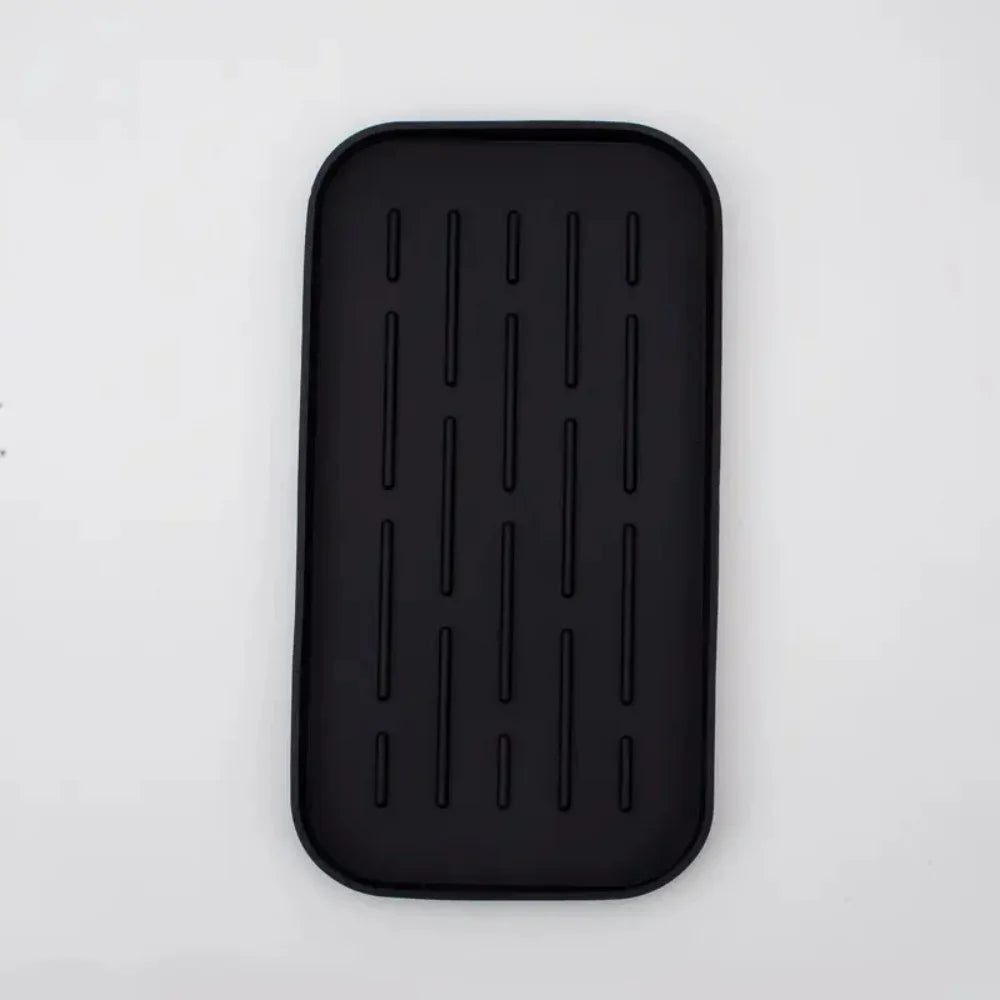 plateau silicone moderne bleu foncé rose gris noir 18 rainures antidérapant multifonctionnel cuisine salle