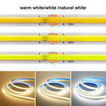 ruban led cob jaune bleu 3000k 4000k 6000k 240leds adhésif moderne chambre