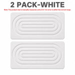 plateau absorbant moderne noir blanc anti dérapant adhésif étagère salle bain rangement grooved surface