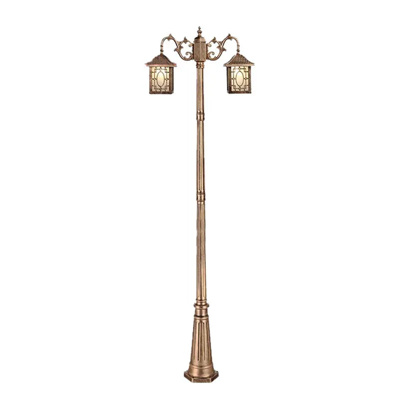 lampe rue dorée moderne motifs floraux élégants ip65 certifiée ans
