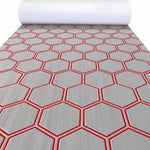 tapis sol mousse eva hexagon noir vert moderne antidérapant adhésif camping surf