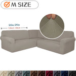 couvre canapé angle bleu marine uni moderne lavable machine 97cm 110cm