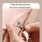 clips draps blancs ajustables literie moderne clips rubans élastiques opaques tissu maison