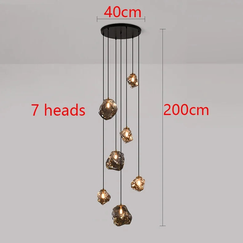 Suspension lumineuse moderne dorée noir formes géométriques brillantes salon chambre