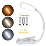 lampe led rechargeable usb flexible clipser lecture nocturne portable blanc noir