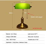 lampe classique vert bronze interrupteur bouton câble euro us uk
