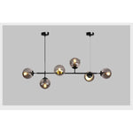 Suspension lumineuse moderne or transparent boules sphériques éclairage intérieur scandinave