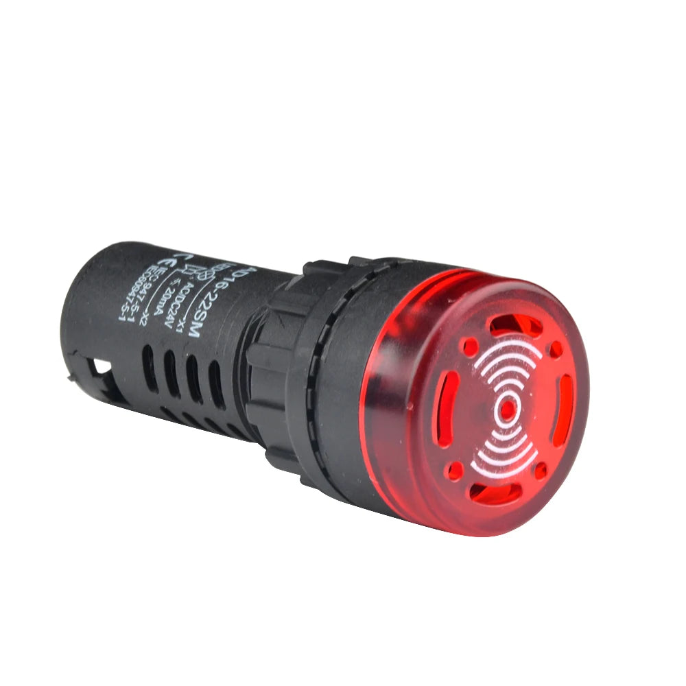 interrupteur led rouge noir rayures concentriques blanc flux lumineux moderne fonctionnel 12v 24v