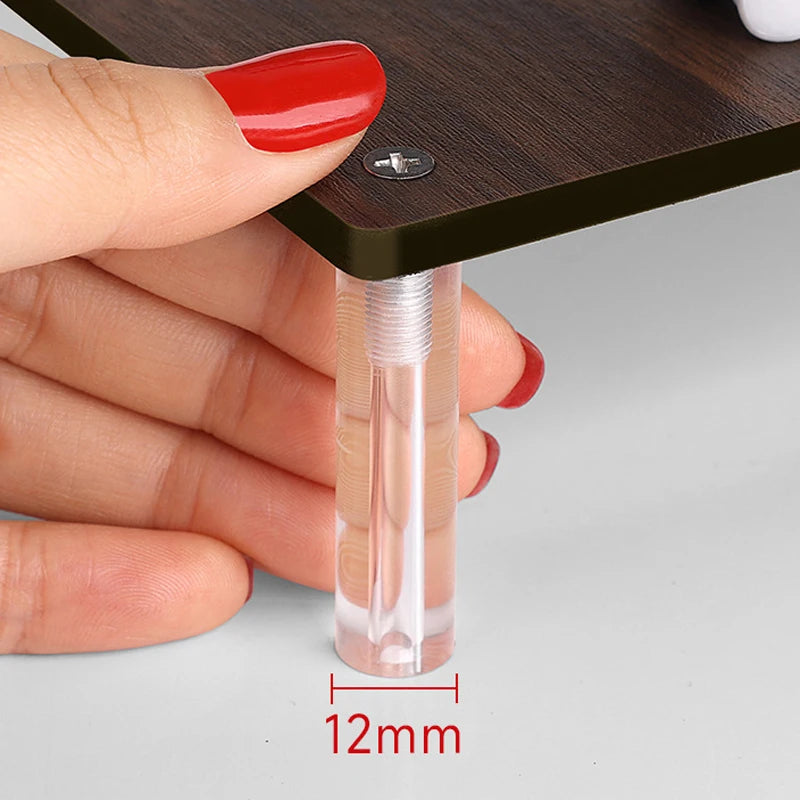 présentoir bois marron moderne étagère transparent vis fixations mariage anniversaire