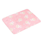 tapis d'entraînement lavable chiens motifs animaux rose vert bleu moderne