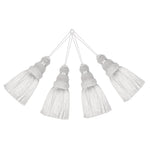 pompons décoratifs tissés élégants gris beige bleu rose noir blanc pièces