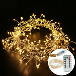 guirlande lumineuse led blanc chaud filament branché moderne décoration noël 3m 6m 100 leds
