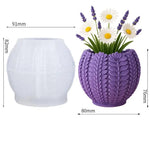 vase tulipe blanc moderne minimaliste silicone polyrésine spatule poudre decoration intérieure artisanale