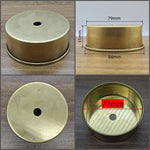 disques métalliques dorés classiques perforations opaques variés tailles incluses