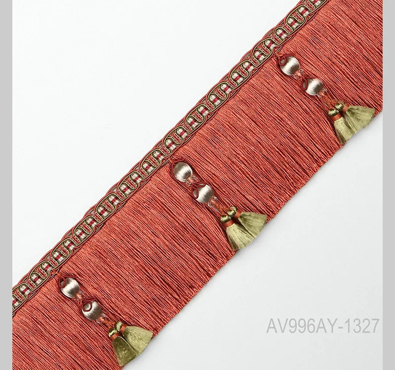 rubans décoratifs franges dentelles élégantes traditionnelles rose clair doré violet vert olive gris clair