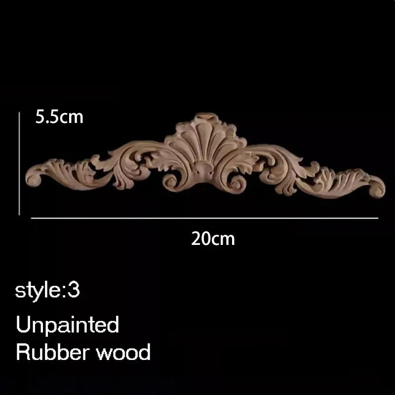 ornement decoratif bois fleur sculpte naturel classique baroque noel valentin mariage halloween pâques anniversaire