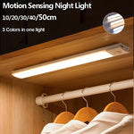 veilleuse nuit led rechargeable sans fil induction clips moderne blanc lisse éclairage chambre armoire