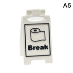 plaque signalisation humour clips texte imprimé travailler moderne blanc rouge