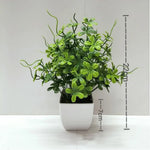 fleurs artificielles plante verte pot carré décoration intérieure extérieure moderne
