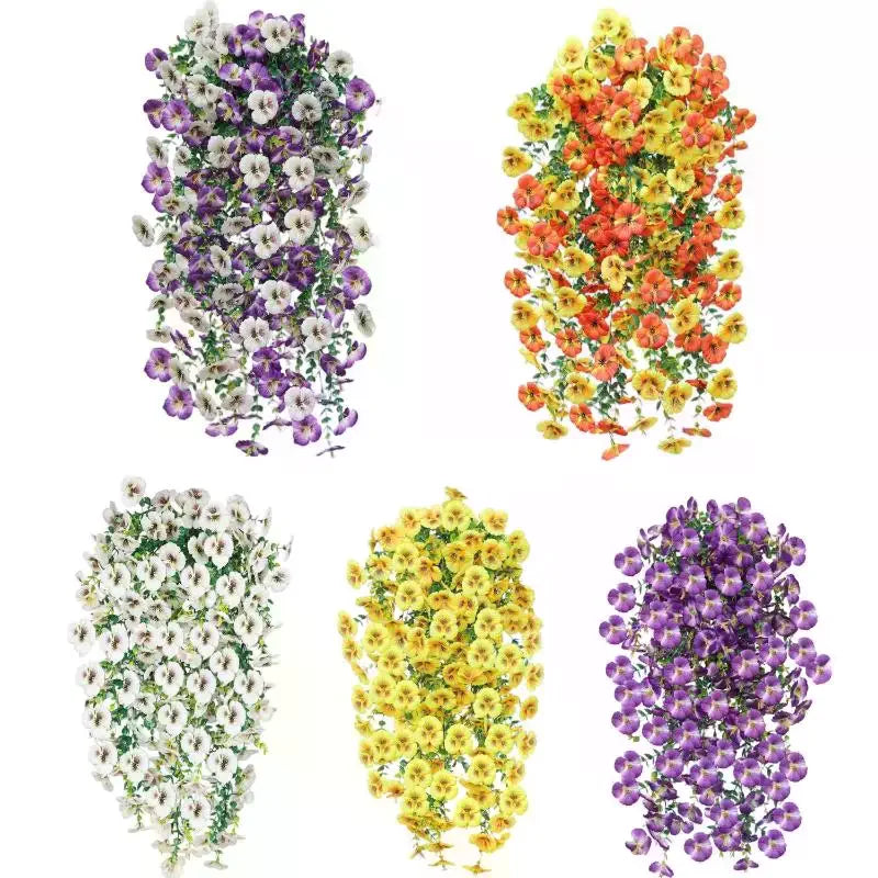 guirlande fleurs artificielles violettes glycines décoration intérieure moderne mariage maison jardin