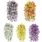 guirlande fleurs artificielles violettes glycines décoration intérieure moderne mariage maison jardin
