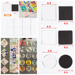 aimants réfrigérateur acrylique transparent animal compagnie dessin animé moderne diy decoration maison